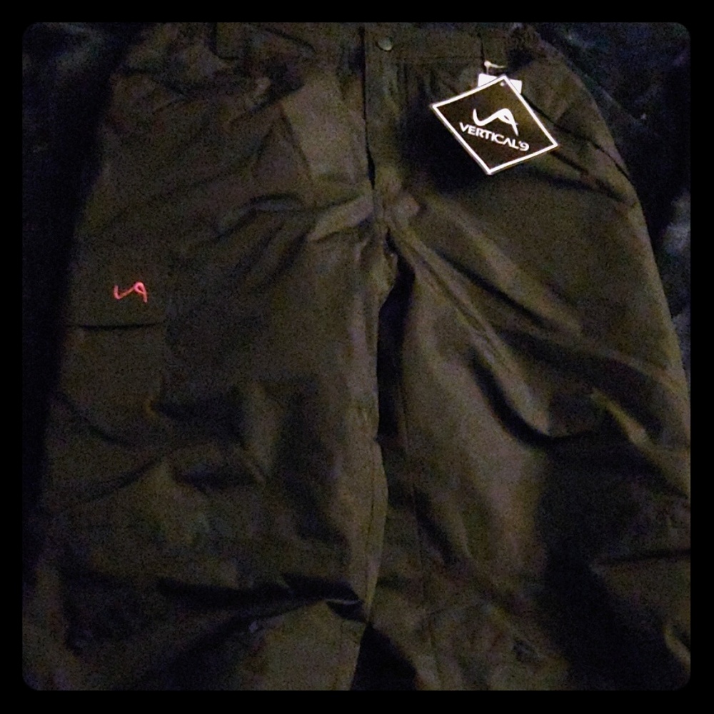 Girls Youth black snow pants